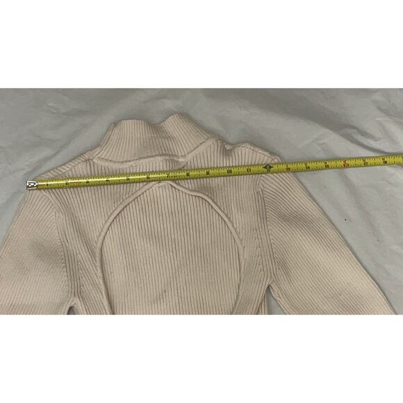 Zara Open Back Top - KNIT TOP SWEATER - Size - M - Cream - Picture 9 of 12